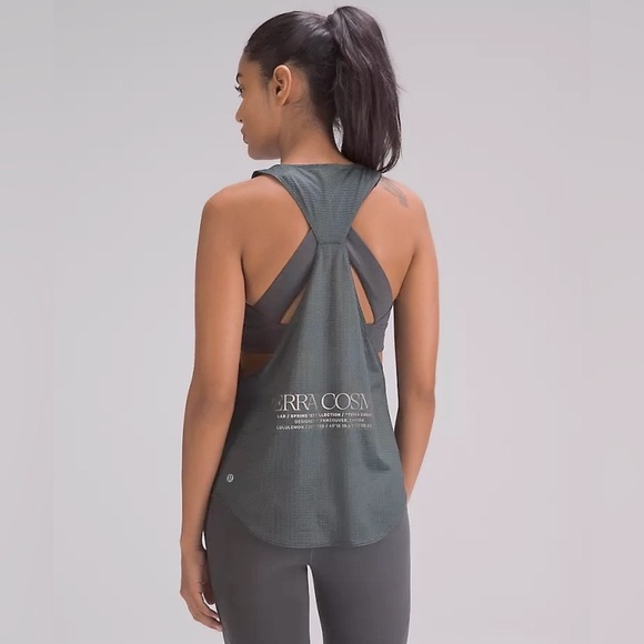 NWT Lululemon Limited Edition Lab Women's Grid Mesh Singlet Graphic - Picture 2 of 10